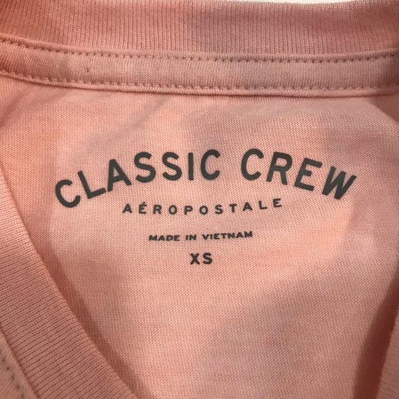 New With Tags Aeropostale Classic Short Sleeve Tee Pink Size XS - Picture 2 of 9